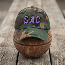 The City Collection SAC Basketball Camo Patched Hat - Rebel P Customs