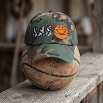 The City Collection SAS Basketball Camo Patched Hat - Rebel P Customs