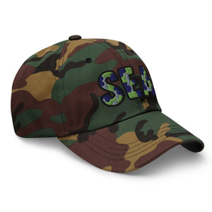 The City Collection SEA Football Camo Patched Hat - Rebel P Customs