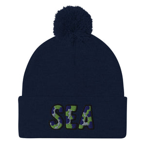 The City Collection SEA Football Patched Beanie - Rebel P Customs