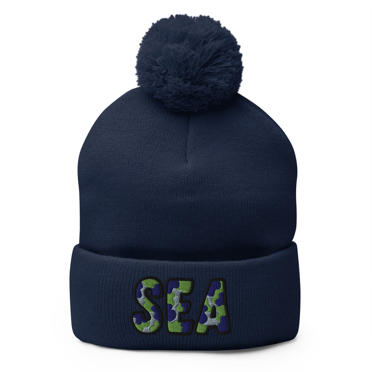 The City Collection SEA Football Patched Beanie - Rebel P Customs