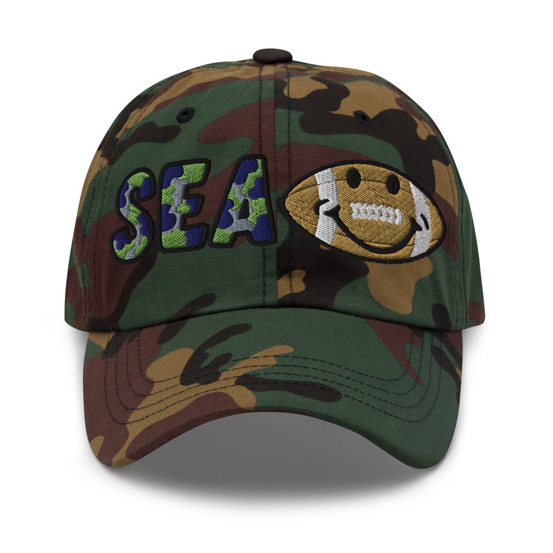 The City Collection Seattle Football Camo Patched Hat - Rebel P Customs