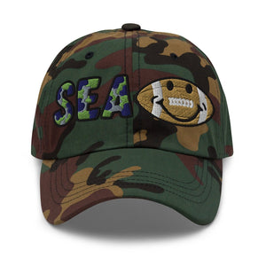 The City Collection Seattle Football Camo Patched Hat - Rebel P Customs