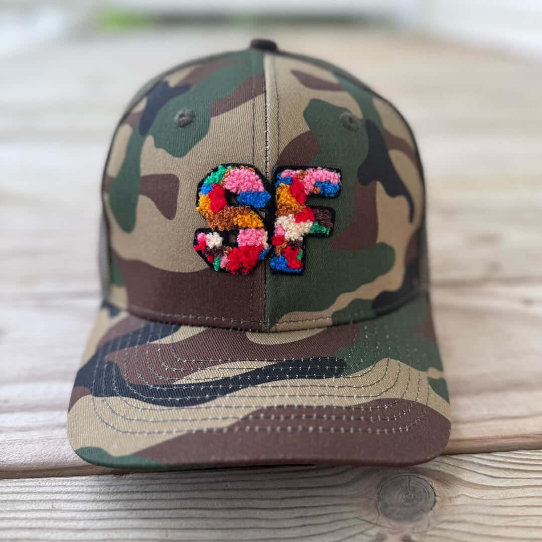 The City Collection SF Chenille Camo Patched Hat - Rebel P Customs