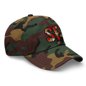 The City Collection SF Football Camo Patched Hat - Rebel P Customs