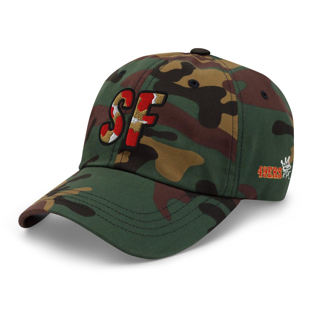 The City Collection SF Football Camo Patched Hat - Rebel P Customs