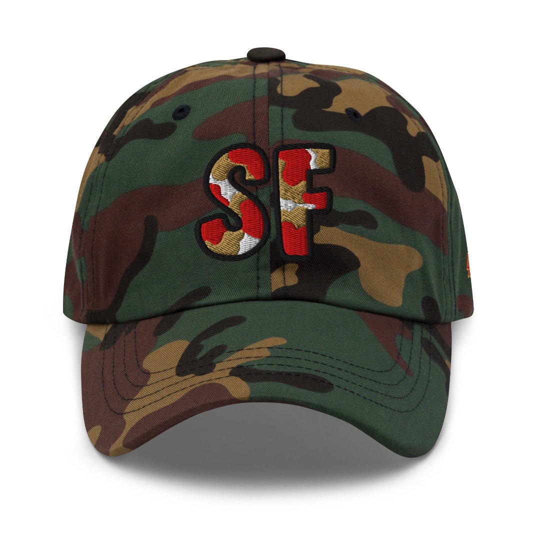 The City Collection SF Football Camo Patched Hat - Rebel P Customs