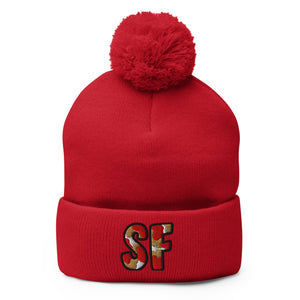 The City Collection SF Football Patched Beanie - Rebel P Customs