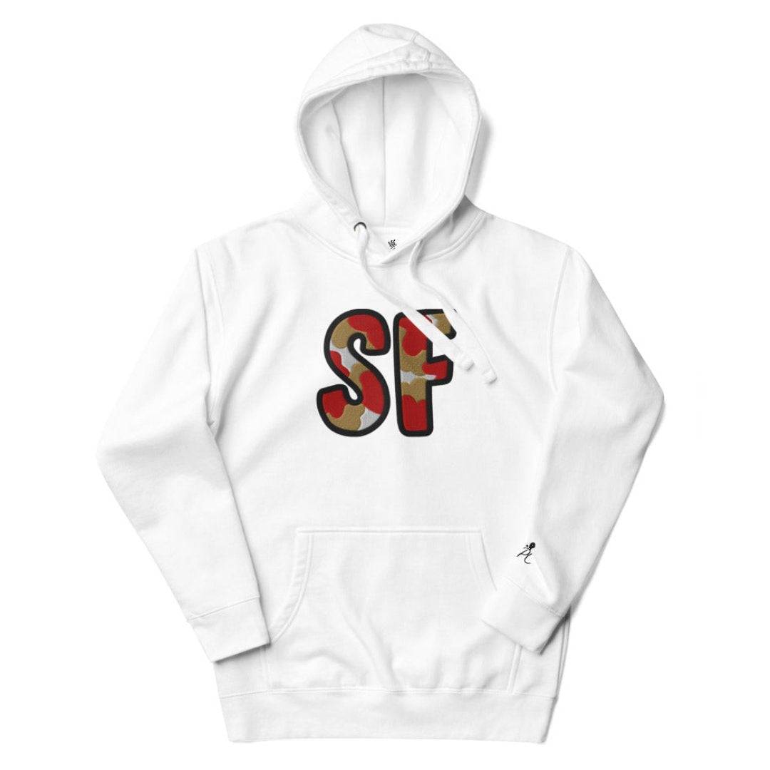 The City Collection SF Football Patched Unisex Hoodie - Rebel P Customs