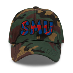The City Collection SMU Camo Patched Hat - Rebel P Customs