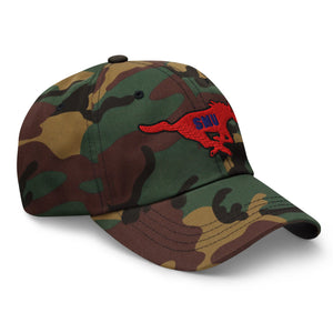 The City Collection SMU Logo Camo Patched Hat - Rebel P Customs