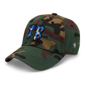 The City Collection TB Baseball Camo Patched Hat - Rebel P Customs
