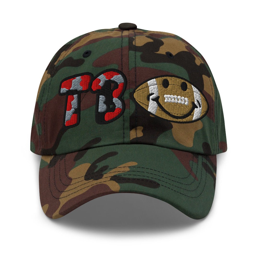 The City Collection TB Football Camo Patched Hat - Rebel P Customs