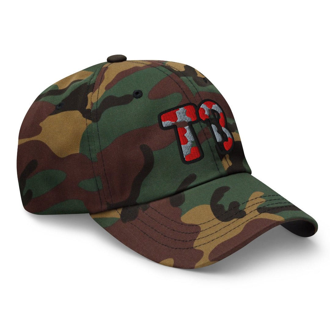 The City Collection TB Football Camo Patched Hat - Rebel P Customs