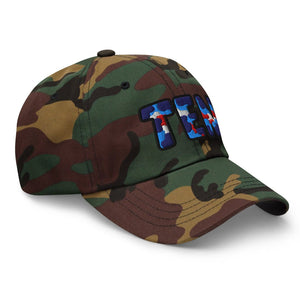 The City Collection TEN Football Camo Patched Hat - Rebel P Customs