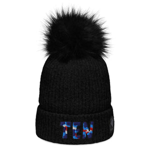 The City Collection TEN Football Patched Beanie - Rebel P Customs
