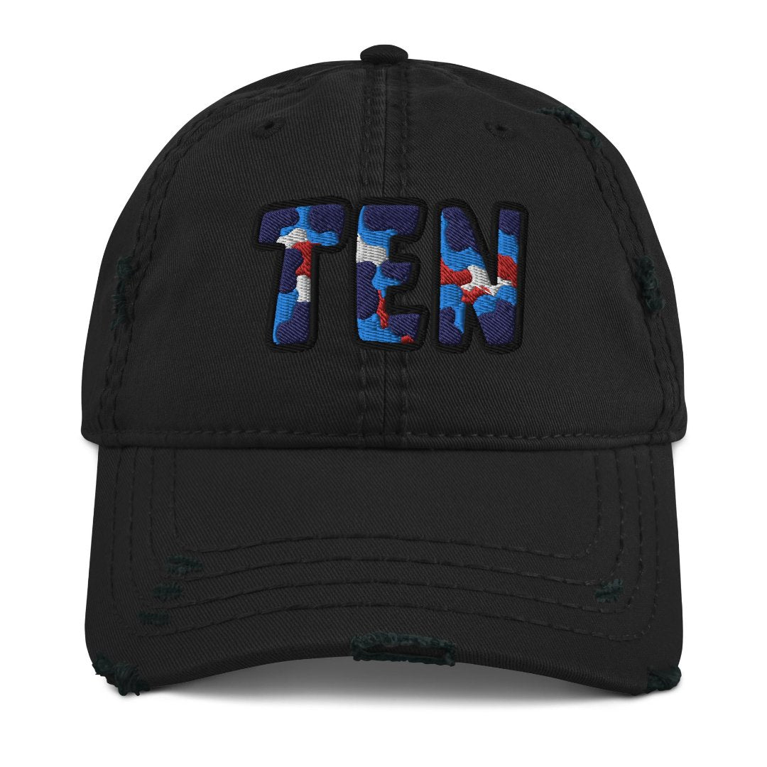 The City Collection TEN Football Patched Hat - Rebel P Customs