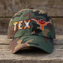 The City Collection TEX Longhorn Camo Patched Hat - Rebel P Customs