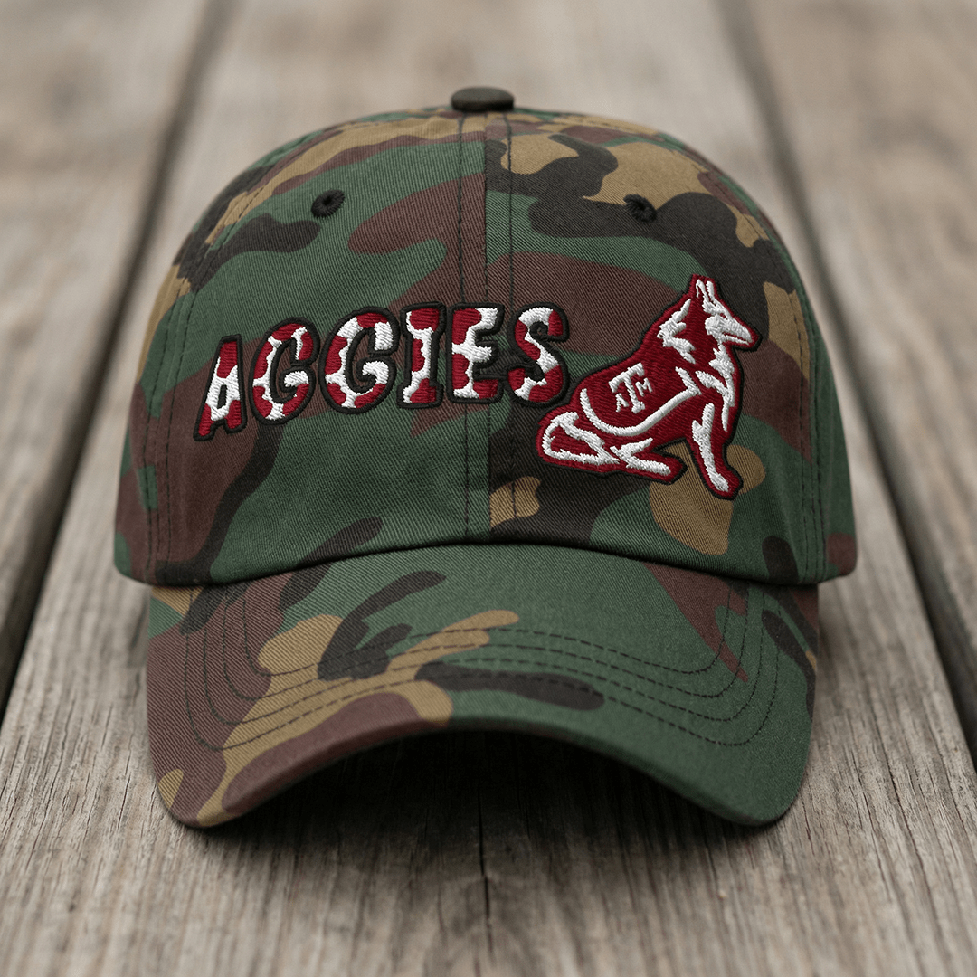 The City Collection Texas A&M Aggie Camo Patched Hat - Rebel P Customs