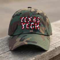 The City Collection Texas Tech Camo Patched Hat - Rebel P Customs