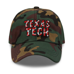 The City Collection Texas Tech Camo Patched Hat - Rebel P Customs
