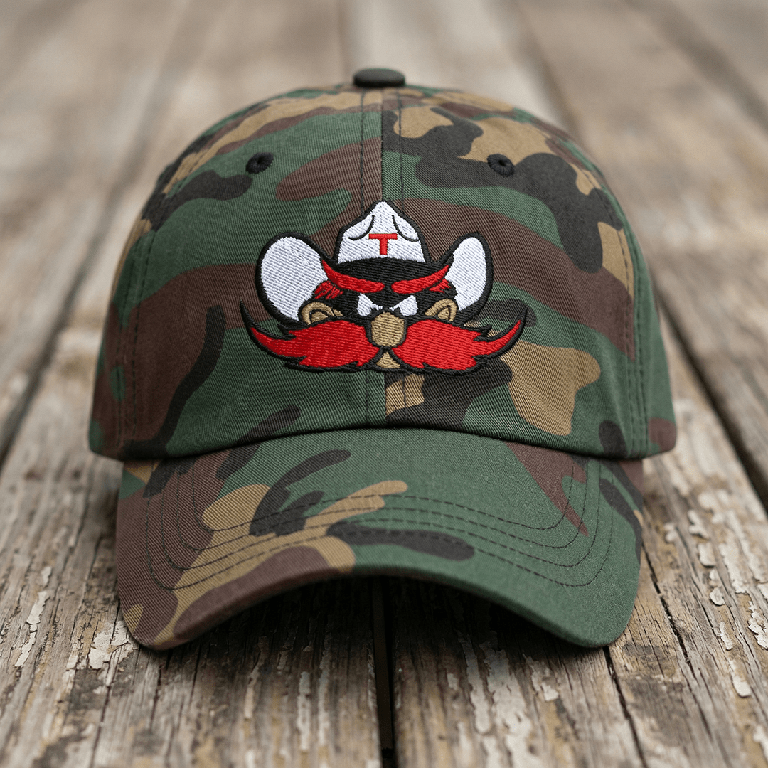 The City Collection Texas Tech Logo Camo Patched Hat - Rebel P Customs