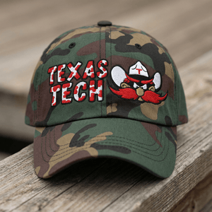 The City Collection Texas Tech Raider Camo Patched Hat - Rebel P Customs