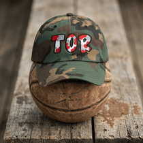 The City Collection TOR Basketball Camo Patched Hat - Rebel P Customs