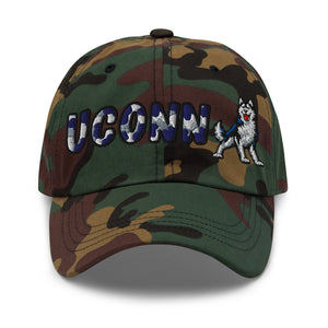 The City Collection UCONN Huskies Camo Patched Hat - Rebel P Customs