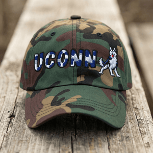 The City Collection UCONN Huskies Camo Patched Hat - Rebel P Customs
