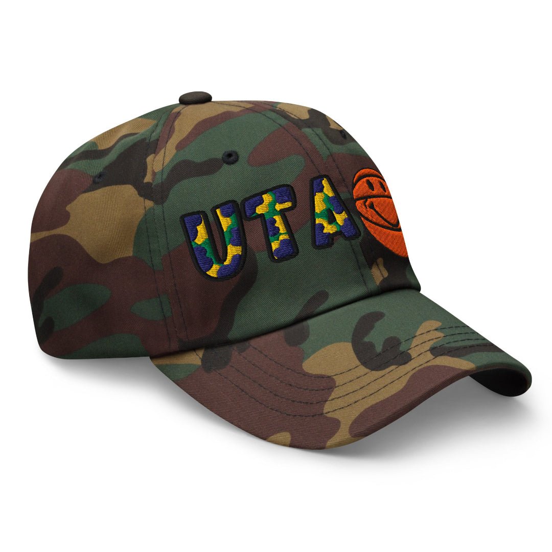 The City Collection UTA Basketball Camo Patched Hat - Rebel P Customs