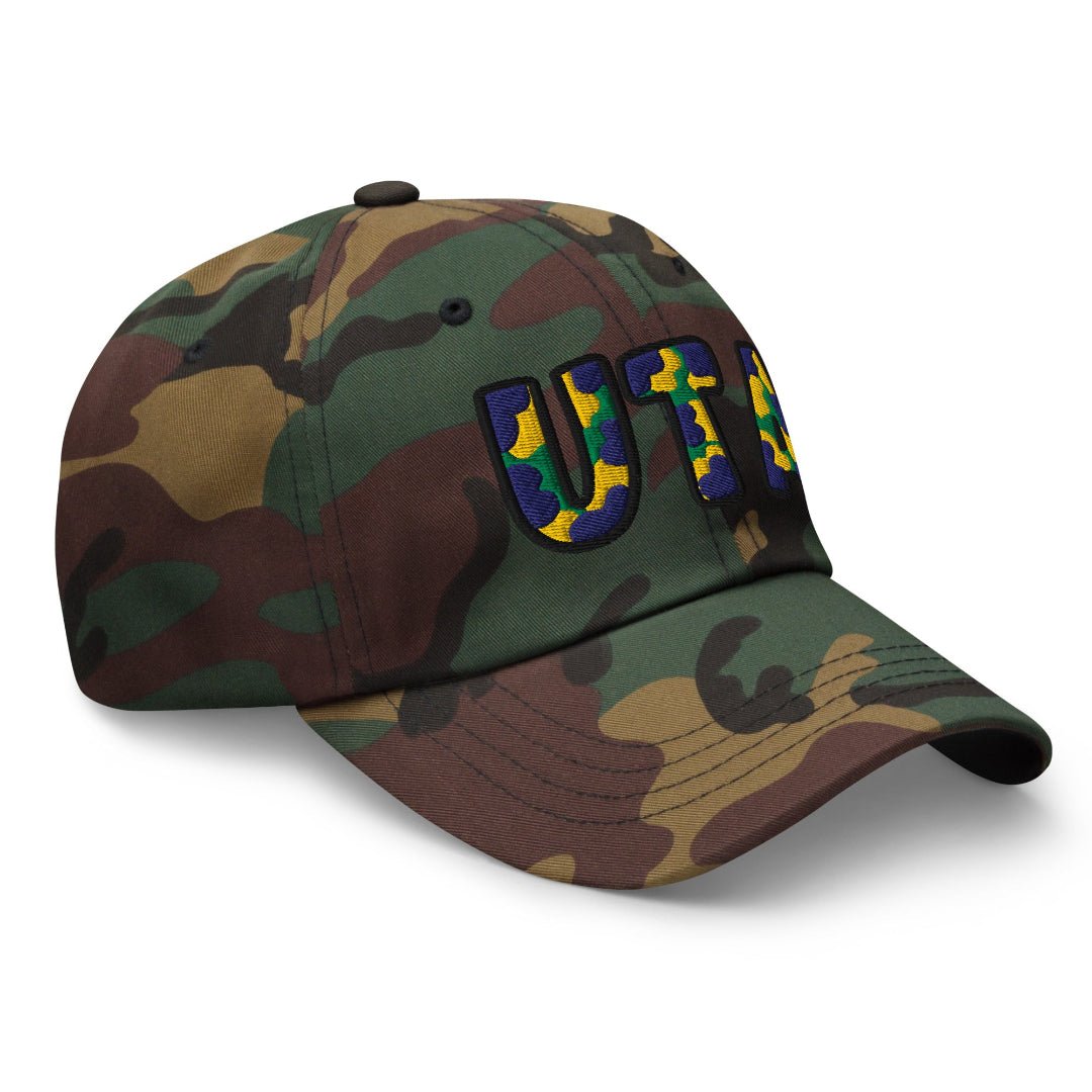 The City Collection UTA Basketball Camo Patched Hat - Rebel P Customs