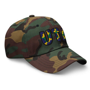 The City Collection UTA Basketball Camo Patched Hat - Rebel P Customs