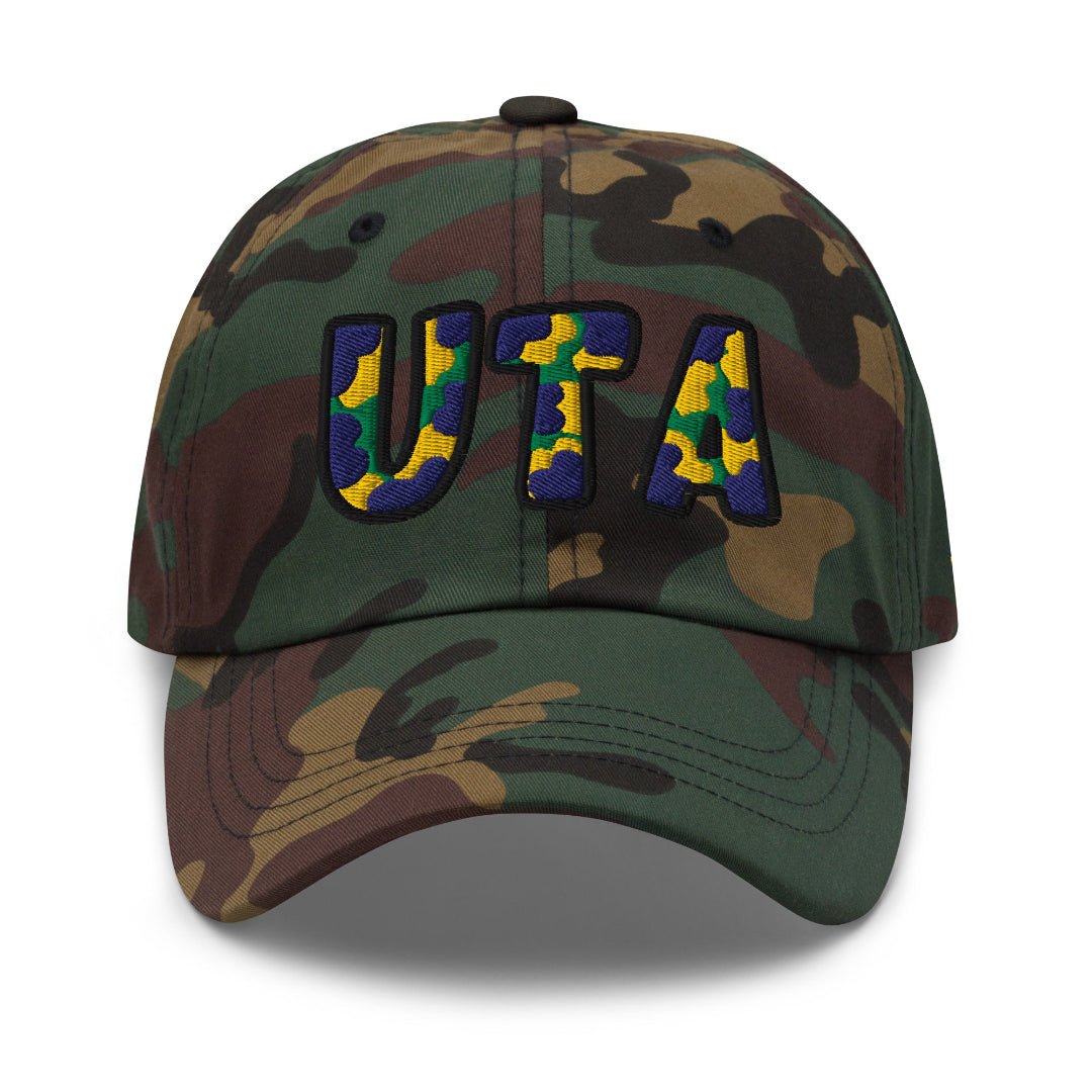 The City Collection UTA Basketball Camo Patched Hat - Rebel P Customs
