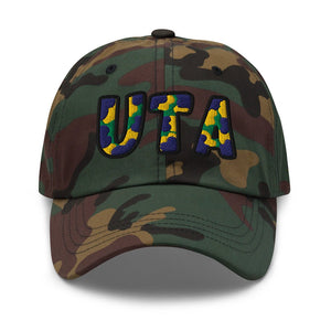 The City Collection UTA Basketball Camo Patched Hat - Rebel P Customs