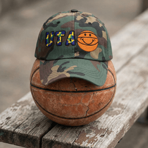 The City Collection UTA Basketball Camo Patched Hat - Rebel P Customs