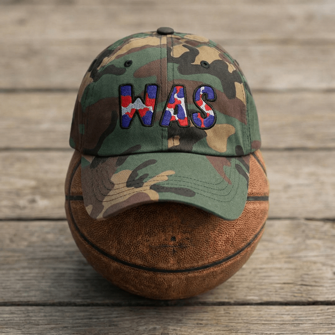 The City Collection WAS Basketball Camo Patched Hat - Rebel P Customs
