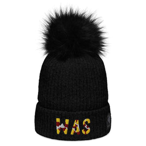The City Collection WAS Football Patched Beanie - Rebel P Customs