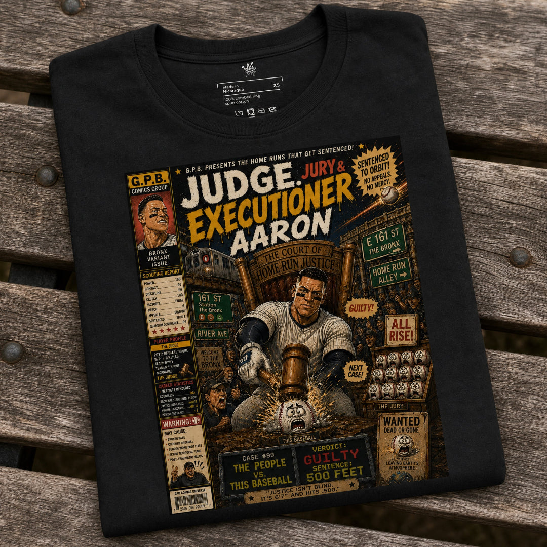 Folded Garbage Pail Ballers™ “Judge, Jury & Executioner” Vintage Diamond Classics Unisex T-Shirt - Rebel P Customs