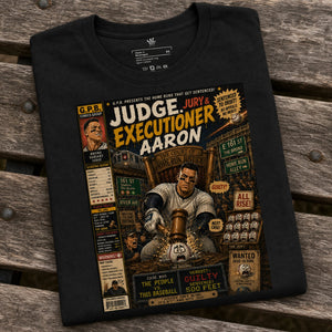 Folded Garbage Pail Ballers™ “Judge, Jury & Executioner” Vintage Diamond Classics Unisex T-Shirt - Rebel P Customs