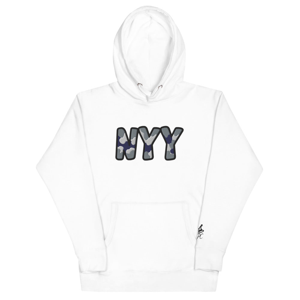 The City Collection NYY Baseball Patched Unisex Hoodie