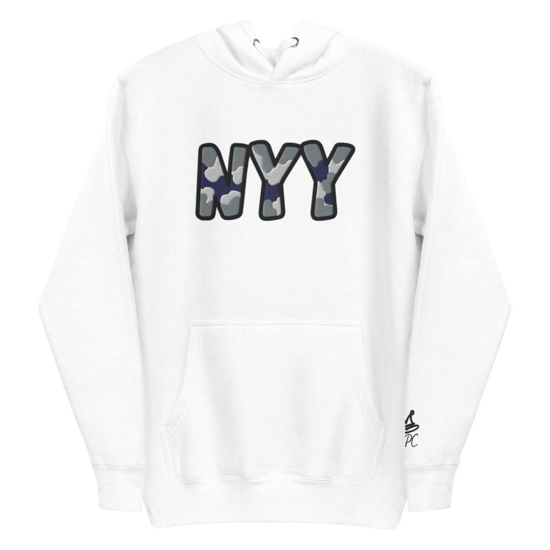 The City Collection NYY Baseball Patched Unisex Hoodie