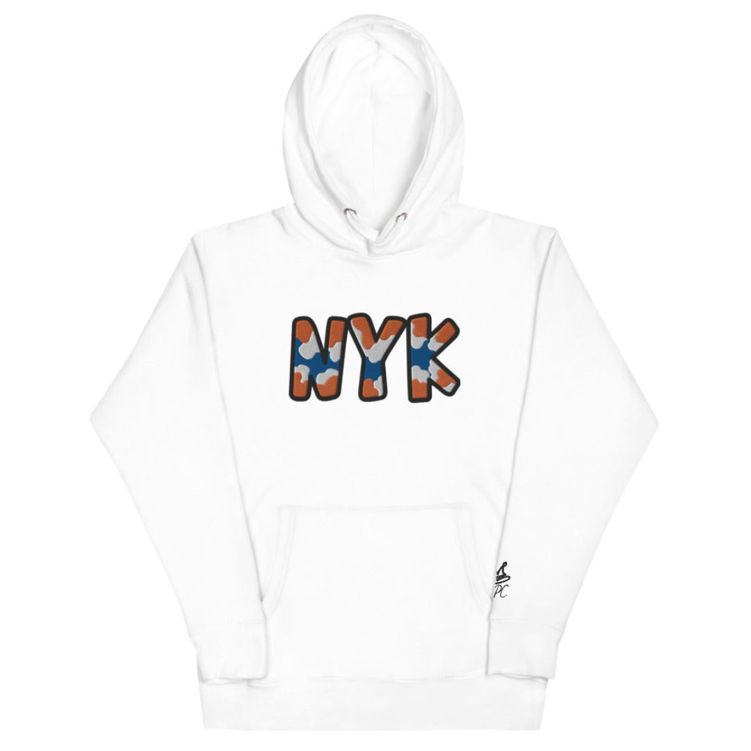 The City Collection NYK Basketball Patched Unisex Hoodie