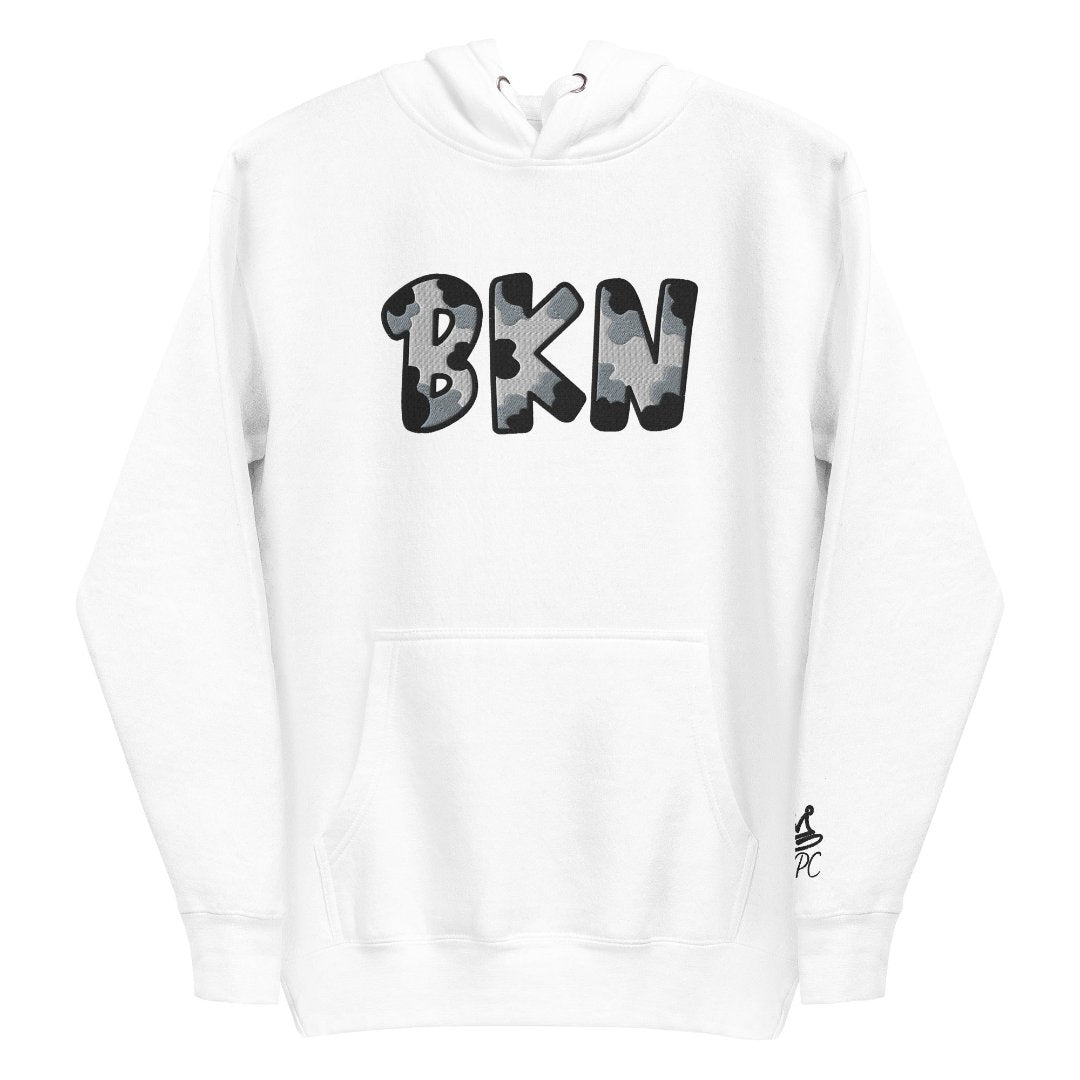 The City Collection BKN Basketball Patched Unisex Hoodie