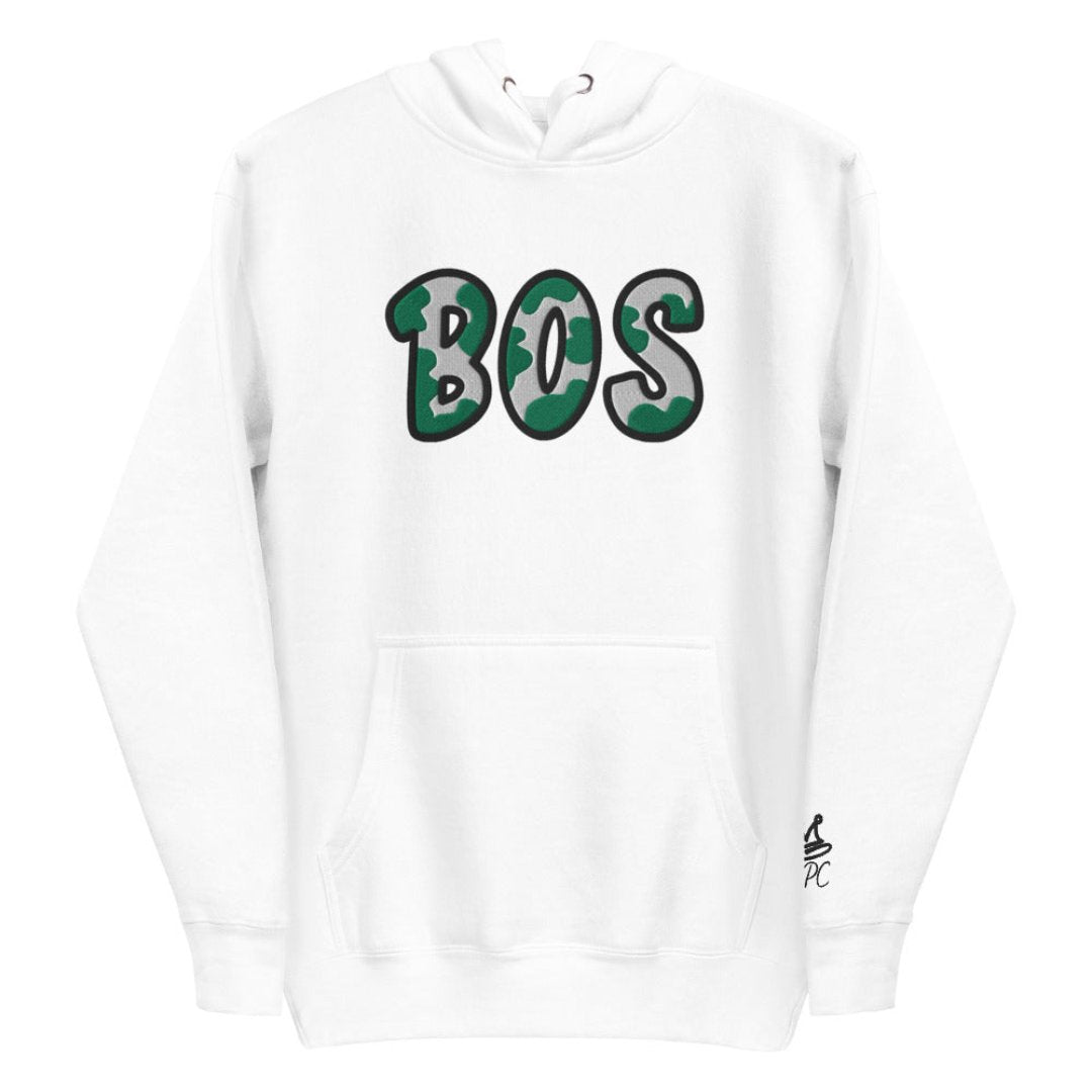 The City Collection BOS Basketball Patched Unisex Hoodie