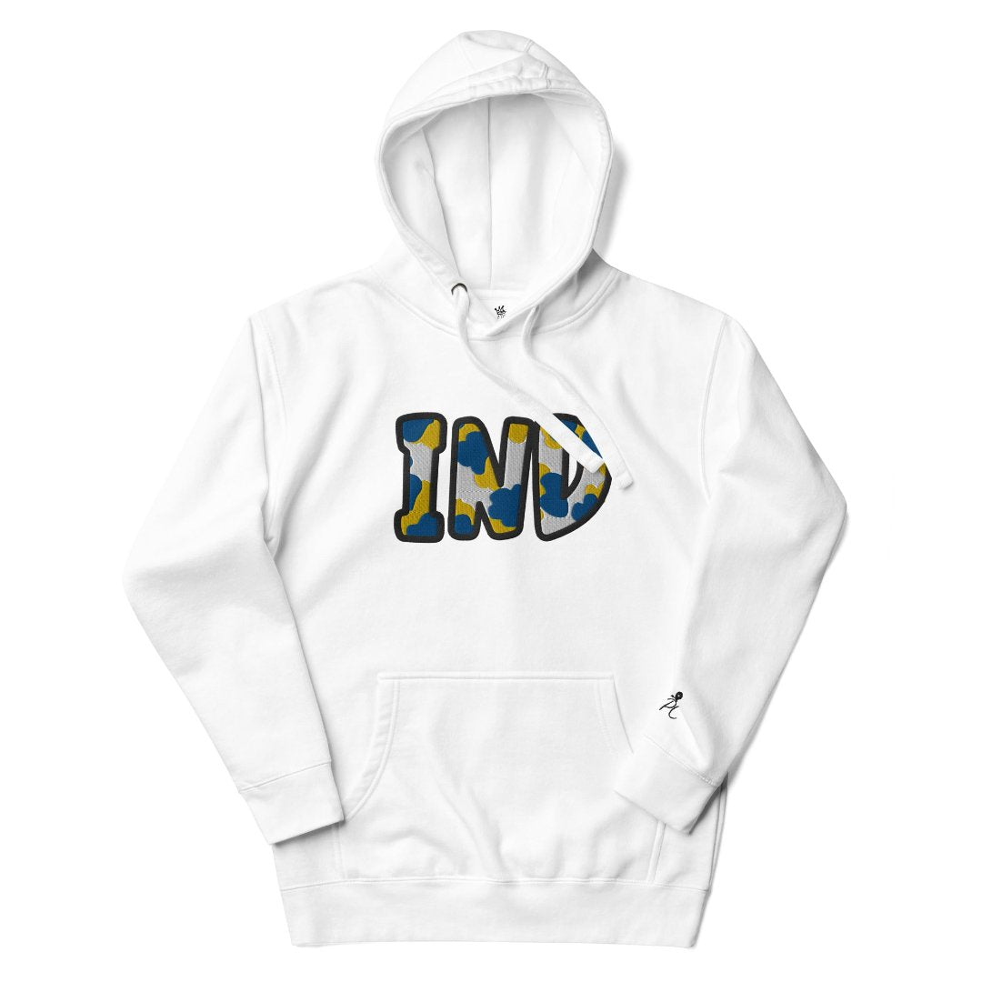 The City Collection IND Basketball Patched Unisex Hoodie