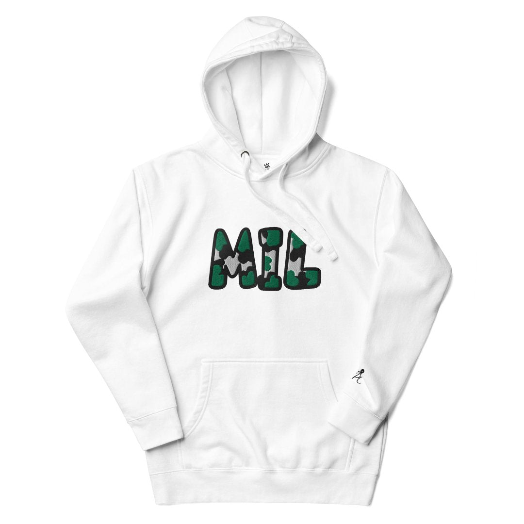 The City Collection MIL Basketball Patched Unisex Hoodie