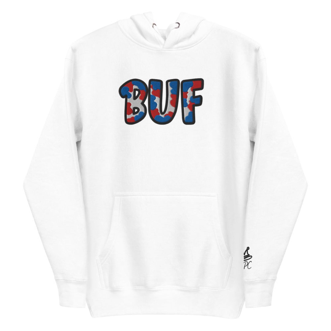 The City Collection BUF Football Patched Unisex Hoodie