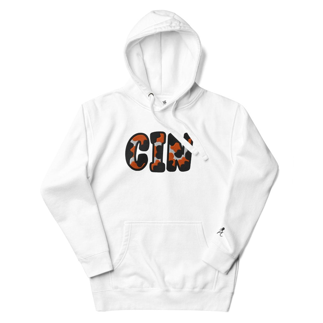 The City Collection CIN Football Patched Unisex Hoodie