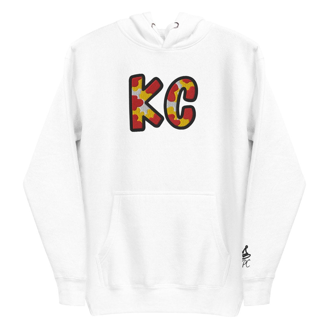 The City Collection KC Football Patched Unisex Hoodie